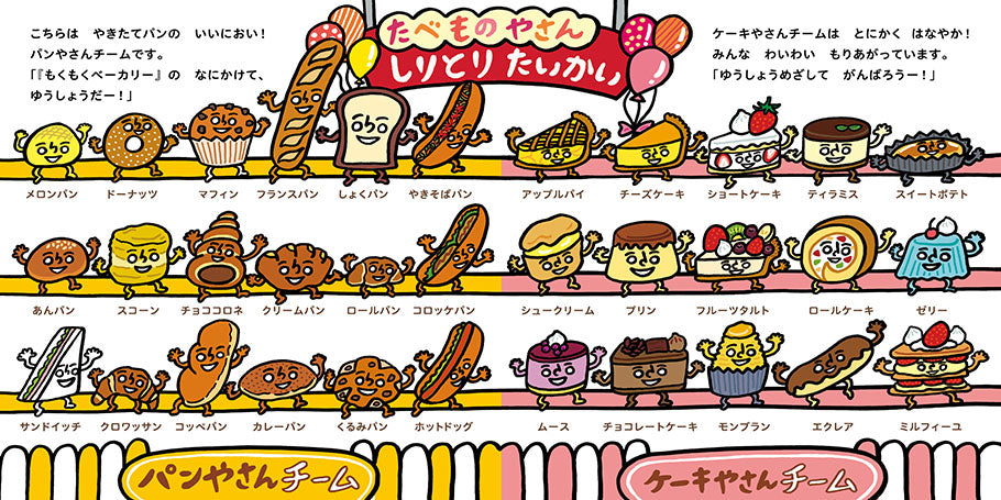 たべものやさんしりとりたいかいかいさいします