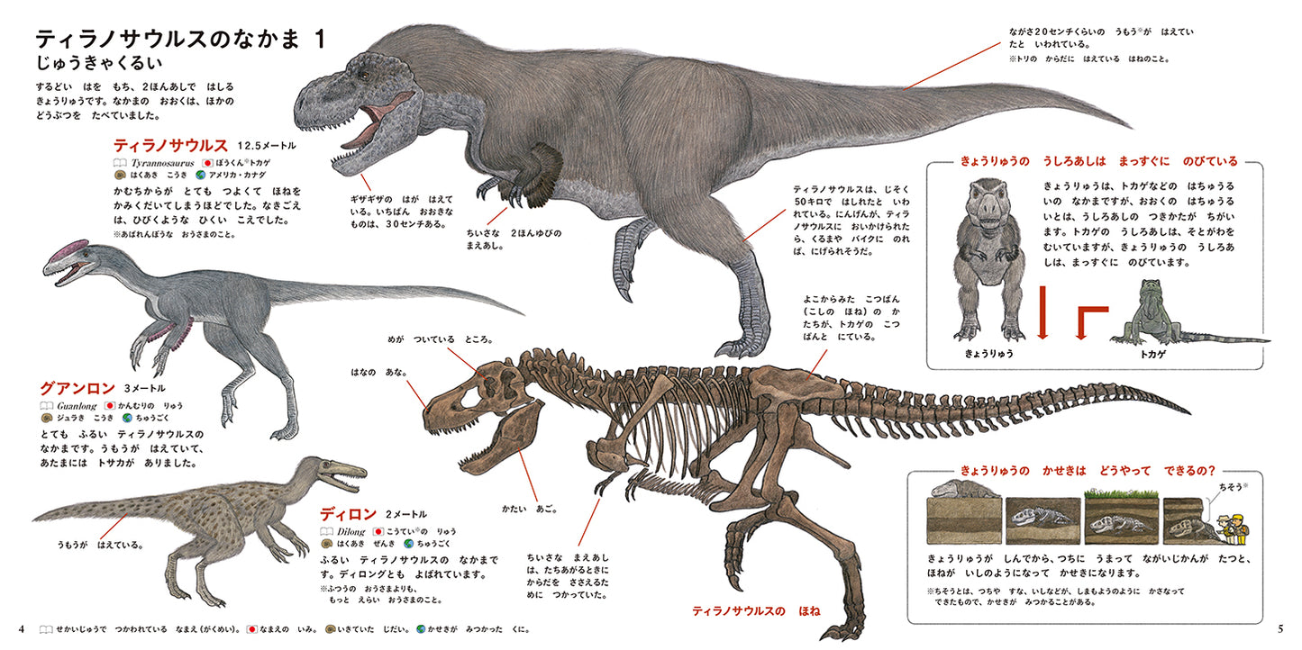 きょうりゅうのずかん（コドモエのえほん）